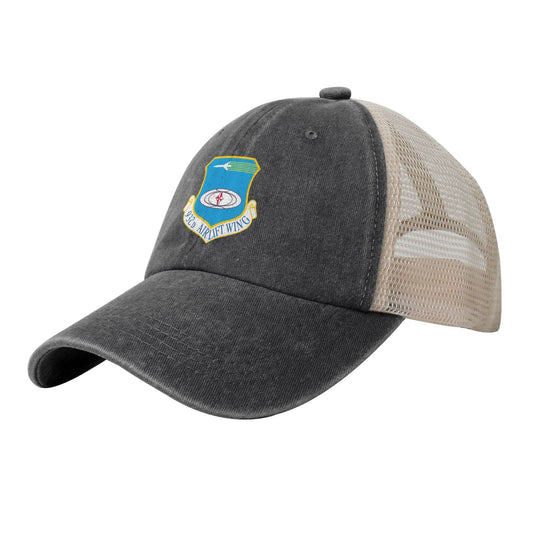 932d Airlift Wing Printed unisex baseball cap adjustable grid baseball cap veteran gift