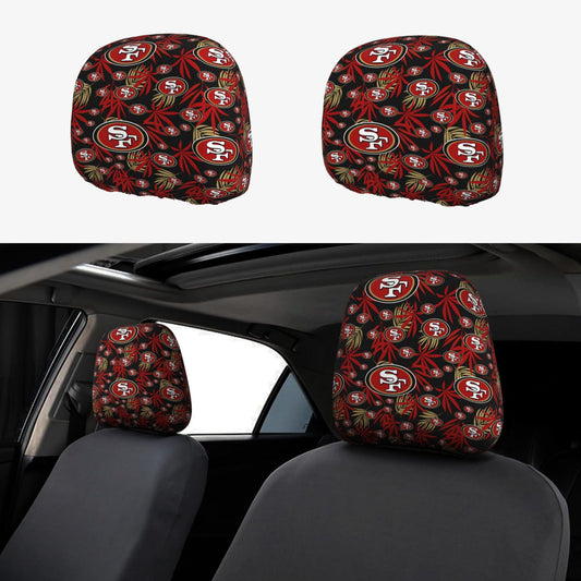 San Francisco 49ers Car pillowcase Elastic car pillowcase set of 2 car pillowcases
