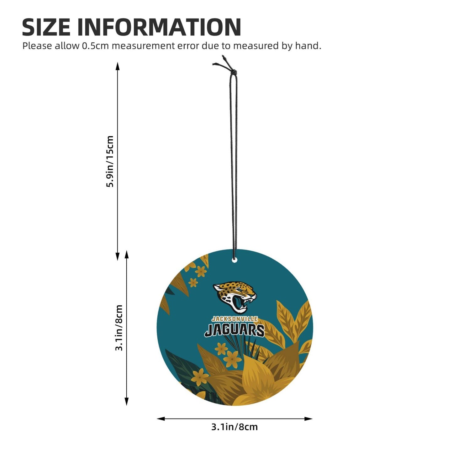 4-pcs Jacksonville Jaguars Car Air Fresheners Cards Set car aromatherapy tablets