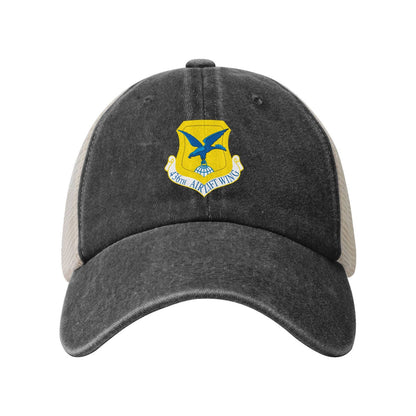 436th Airlift Wing Printed unisex baseball cap adjustable grid baseball cap veteran gift