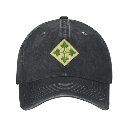 4th Infantry Division CSIB2 Printed unisex baseball cap outdoor hats adjustable cap trucker gift hat
