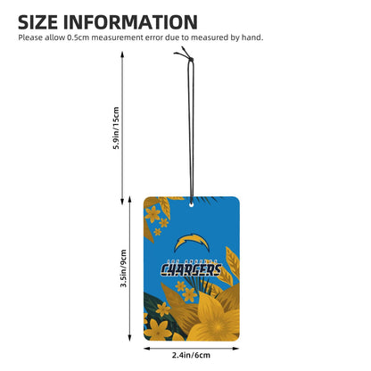 4pcs- San Diego Chargers car aromatherapy tablets Car Air Fresheners Cards Set