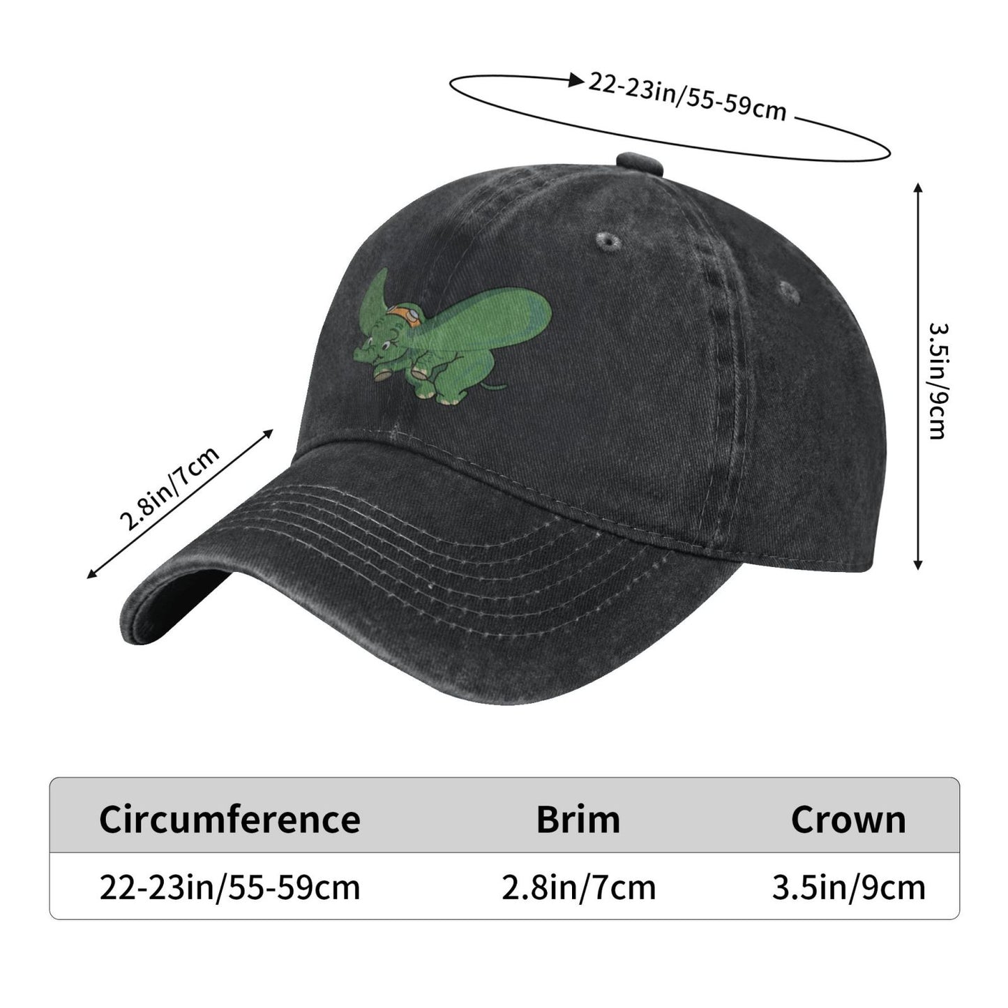 27 Squadron Dumbo Tail Art Printed unisex baseball cap adjustable cap outdoor trucker hat veterans Gifts