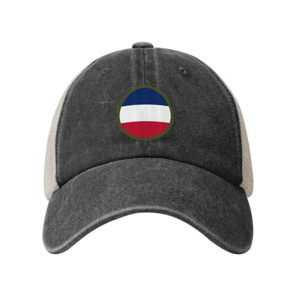 United States Army Forces Command SSI Printed unisex baseball cap adjustable grid baseball cap veteran gift