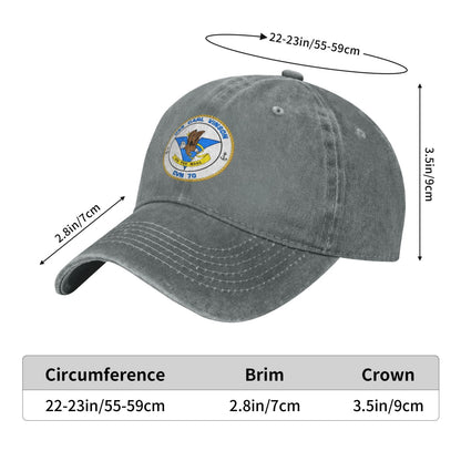 USS Carl Vinson CVN-70 Printed unisex baseball cap adjustable cap veteran gift