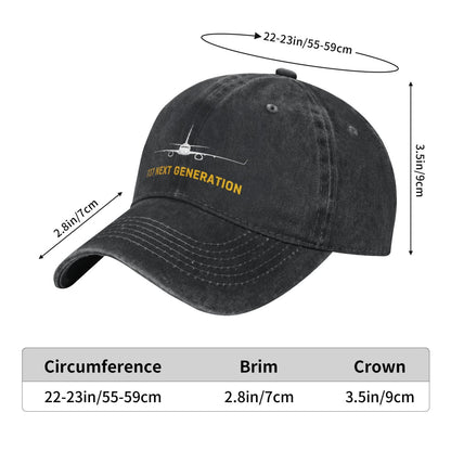 737 Next Generation Printing unisex baseball cap adjustable hats Outdoor leisure hat veteran gift