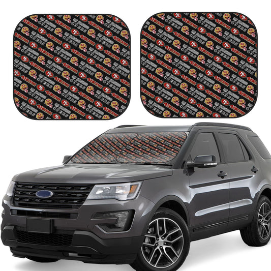 San Francisco 49ers foldable Car front windshield sunshade UV resistant sunshade