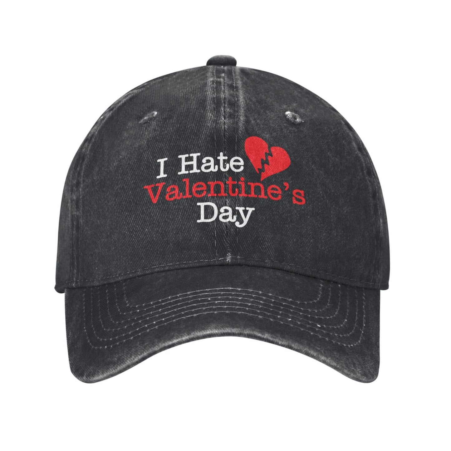 I Hate Valentines Day Printed unisex baseball cap adjustable cap outdoor sun hats trucker hat