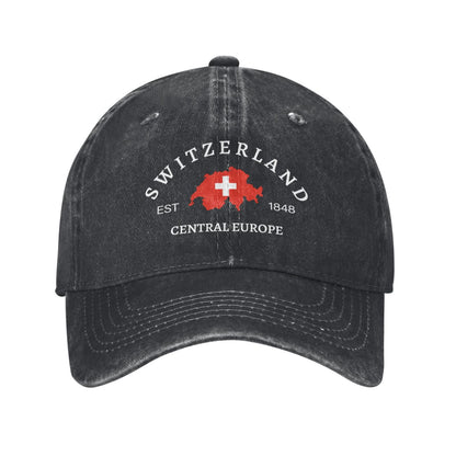 Swiss Constitution Of 1848 Printed unisex baseball cap adjustable cap outdoor sun hats trucker hat