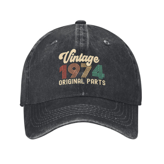 Vintage 1974 Prints Printed unisex baseball cap adjustable cap outdoor sun hats trucker hat