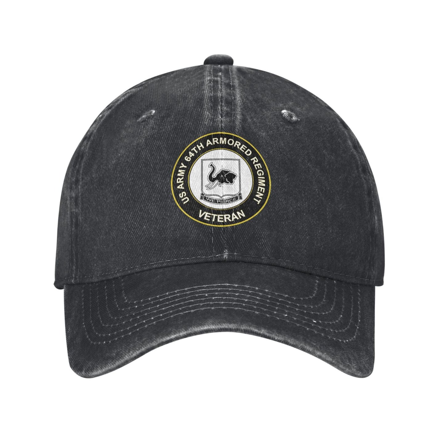 US Army 64th Armored Regiment Printed unisex baseball cap adjustable cap outdoor sun hats trucker hat