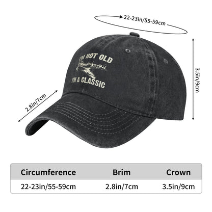 I'M NOT OLD I'M A CLASSIC Printed unisex baseball cap adjustable cap outdoor sun hats trucker hat