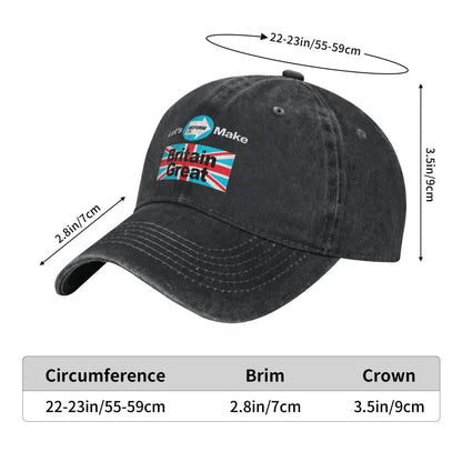 LETS MAKE BRITAIN GREAT-REFORM UK STICKER Printed unisex baseball cap adjustable cap outdoor sun hats trucker hat