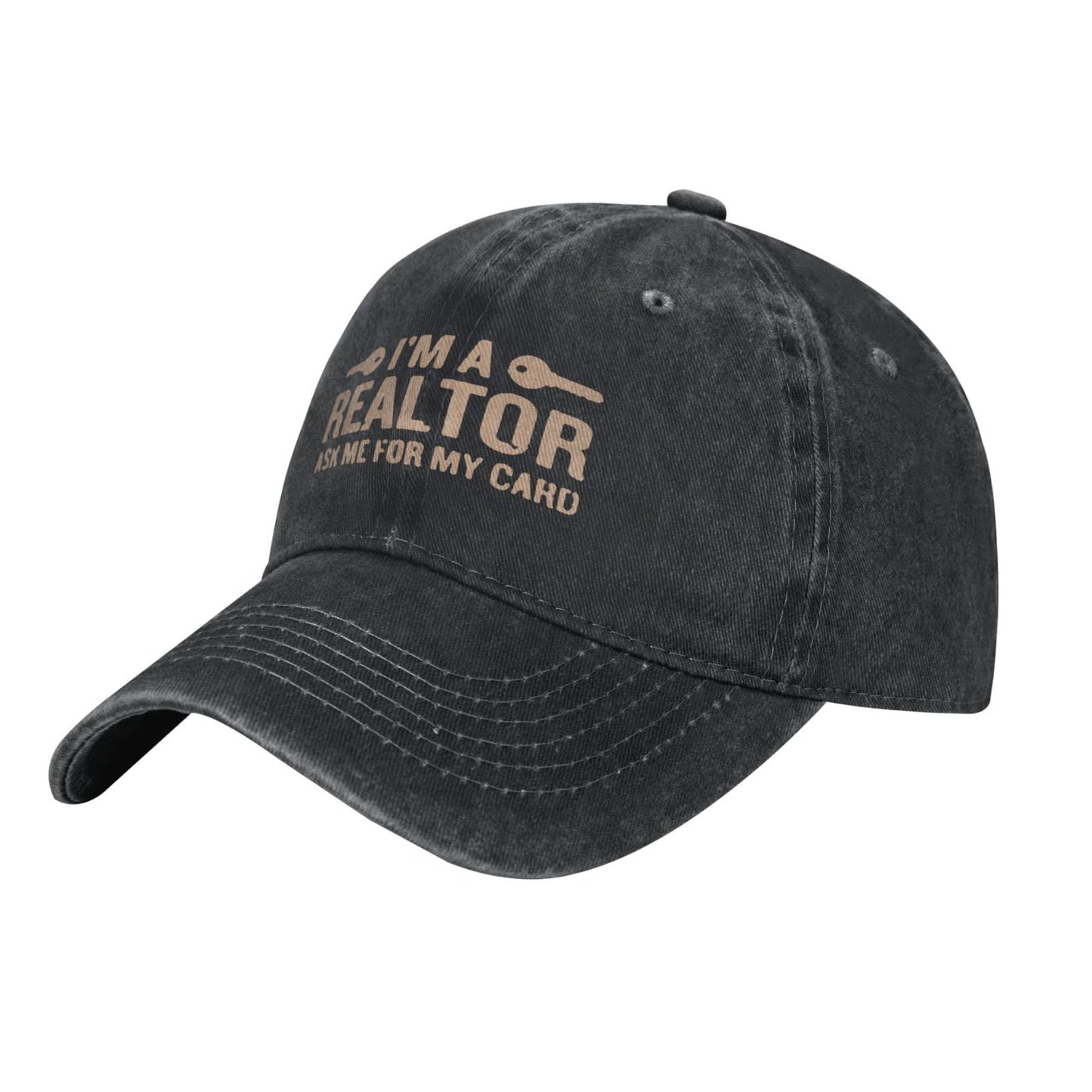 I'M A Realtor Dyed Printed unisex baseball cap adjustable cap outdoor sun hats trucker hat