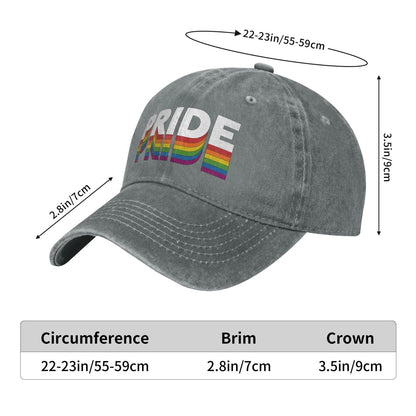 Rainbow LGBT Equality Rights Printed unisex baseball cap outdoor hats adjustable cap trucker gift hat