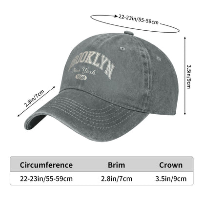 Brooklyn 1859 New York Printed unisex baseball cap adjustable cap outdoor sun hats trucker hat