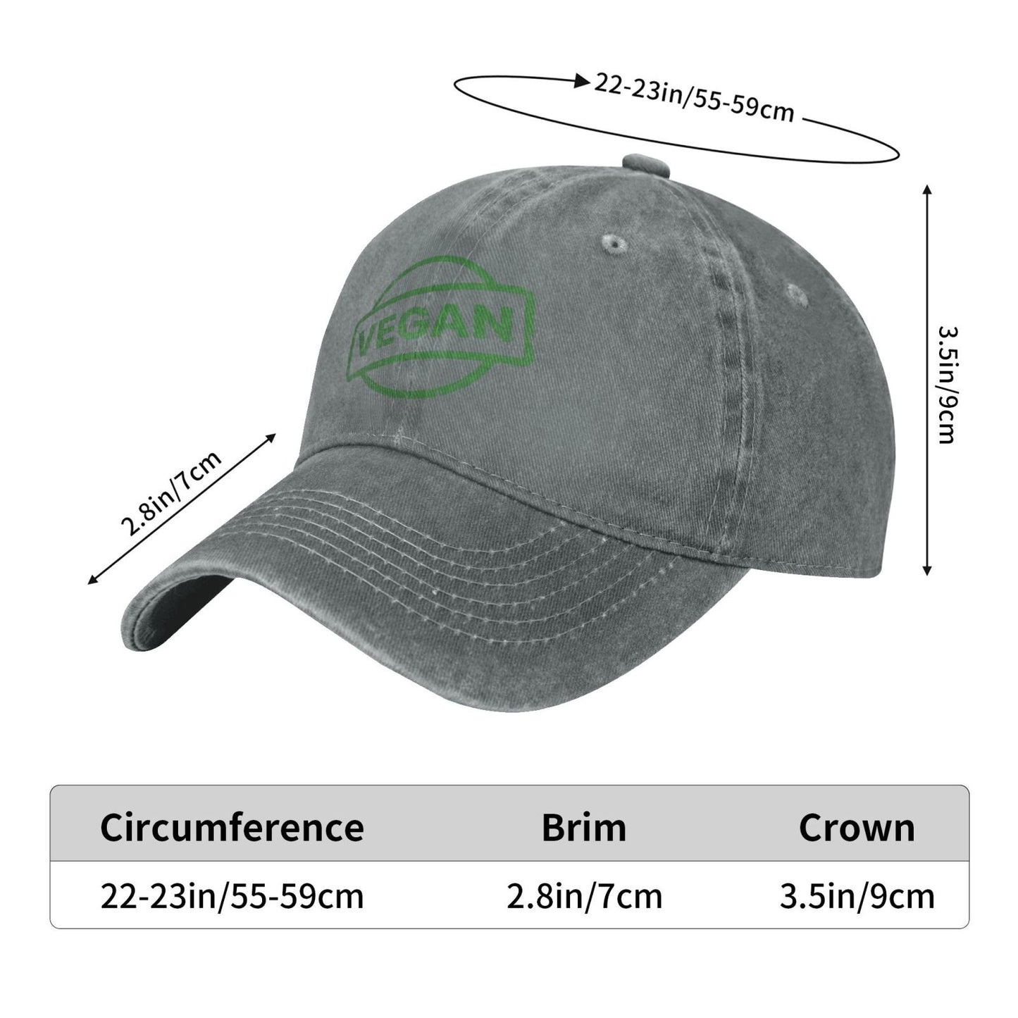 Vegan Printed unisex baseball cap outdoor hats adjustable cap trucker gift hat