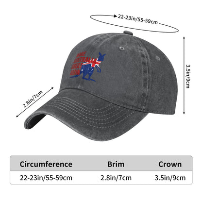 MAKE AUSTRALA GREAT AGAINkangaroo Printed unisex baseball cap adjustable cap outdoor sun hats trucker hat