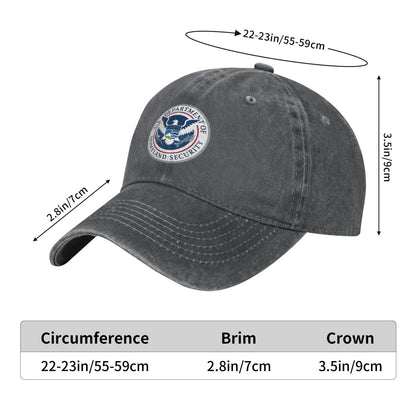 US Customs Stamp Printed unisex baseball cap adjustable cap outdoor sun hats trucker hat