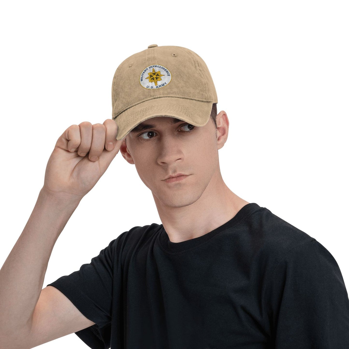 U.S. ARMY MILITARY INTELLIGENCE Printed unisex baseball cap adjustable cap outdoor sunshade trucker hat