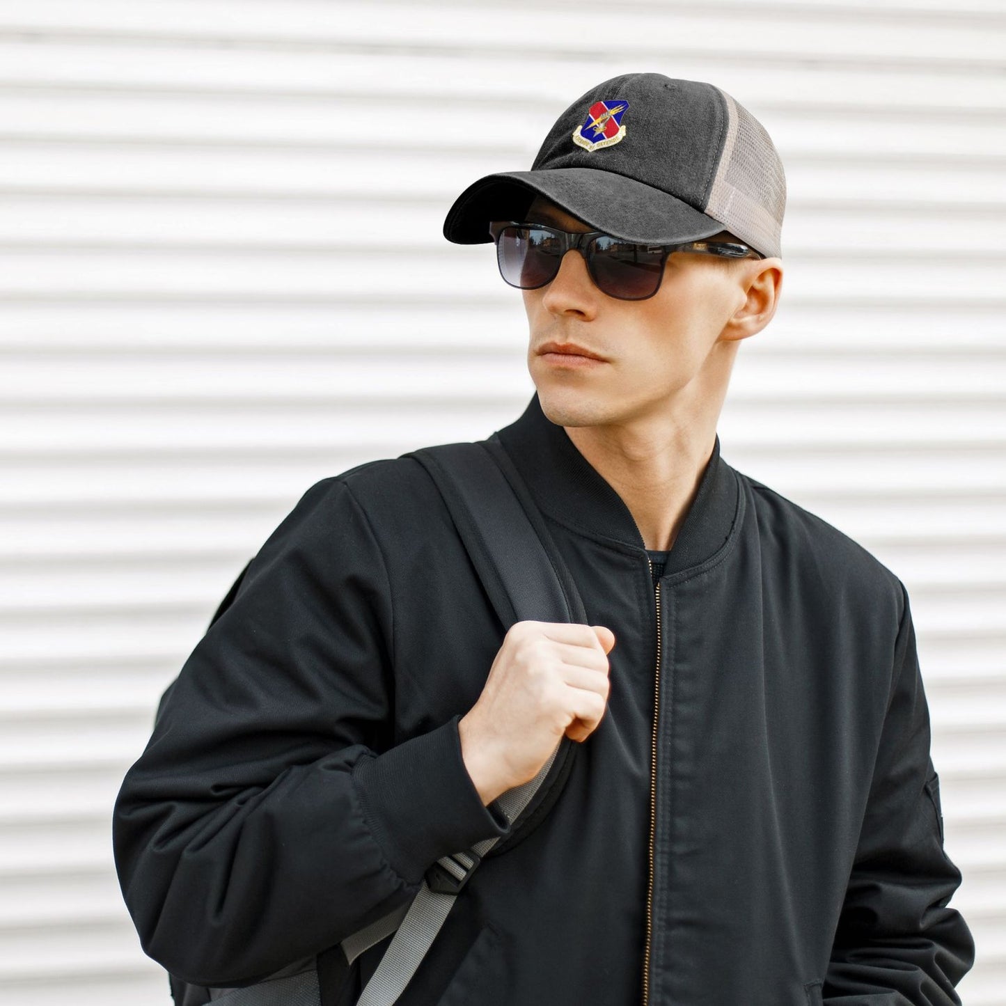 406th Air Expeditionary Wing Printed unisex baseball cap adjustable grid baseball cap veteran gift