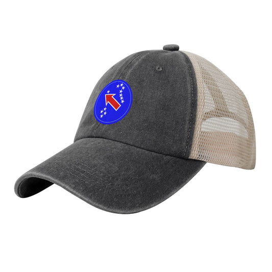 USARPAC Insignia Printed unisex baseball cap adjustable grid baseball cap veteran gift