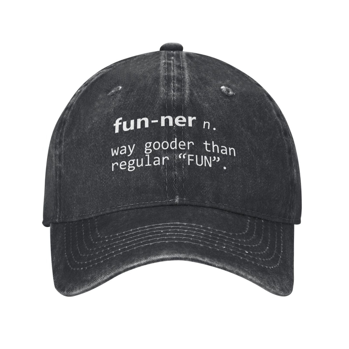 Fun -ner WAY Gooder Than Regular FUN Printed unisex baseball cap adjustable cap outdoor sun hats trucker hat