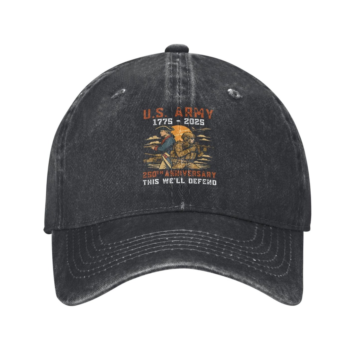 US Army 250th Anniversary 1775-2025 Printed unisex baseball cap outdoor hats adjustable cap trucker gift hat