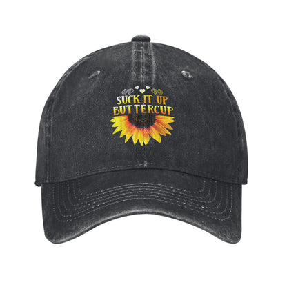 SUCK IT UP BUTTERCUP Printed unisex baseball cap adjustable cap outdoor sun hats trucker hat