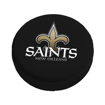 New Orleans Saints Pumpkin Moon Halloween Printed Car Tire Cover Tire Dust Cover