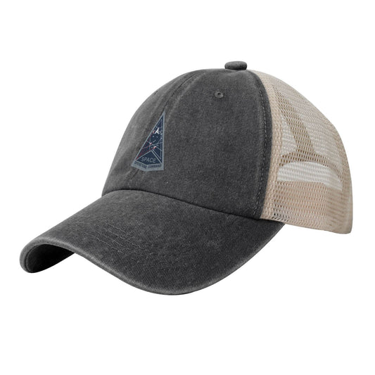 Space Operations Command Emblem Printed unisex baseball cap adjustable grid baseball cap veteran gift