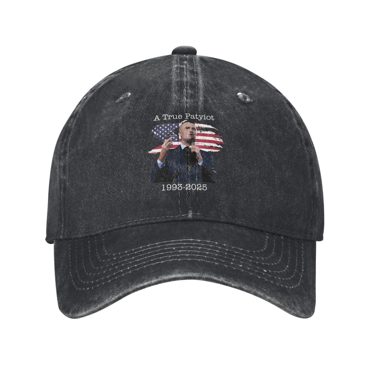 A True Patriot Charlie Kirk USA Flag Printed unisex baseball cap outdoor hats adjustable cap trucker gift hat