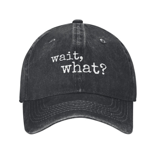 Wait, What Printing Printed unisex baseball cap adjustable cap outdoor sun hats trucker hat