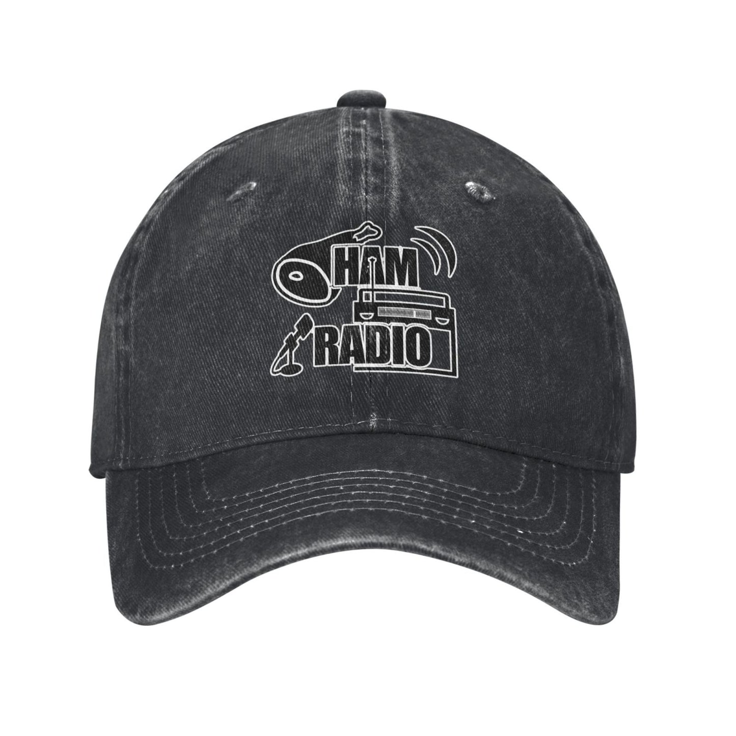 Delicious Ham And The Radio Printed unisex baseball cap adjustable cap outdoor sun hats trucker hat