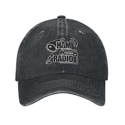 Delicious Ham And The Radio Printed unisex baseball cap adjustable cap outdoor sun hats trucker hat
