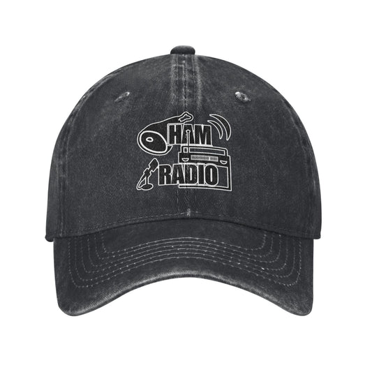 Delicious Ham And The Radio Printed unisex baseball cap adjustable cap outdoor sun hats trucker hat