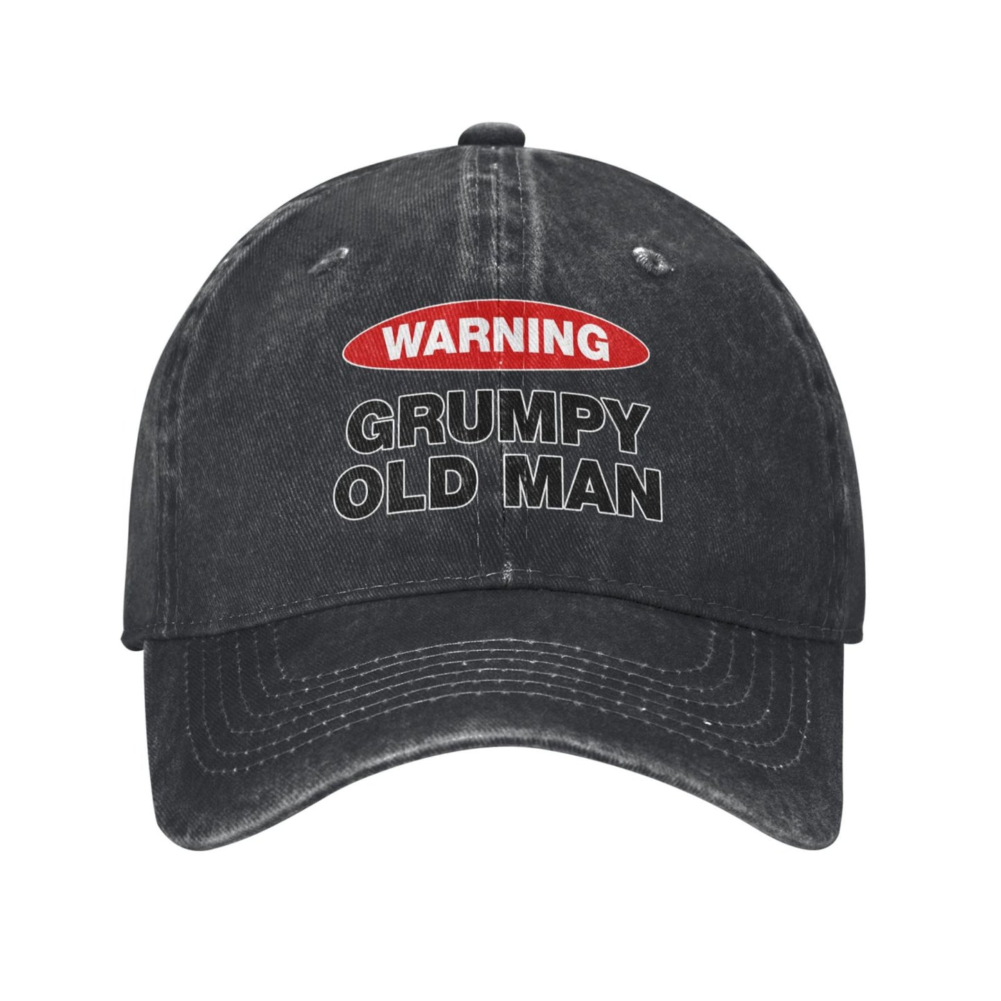 Warning Grumpy Old Man Printed unisex baseball cap adjustable cap outdoor sun hats trucker hat