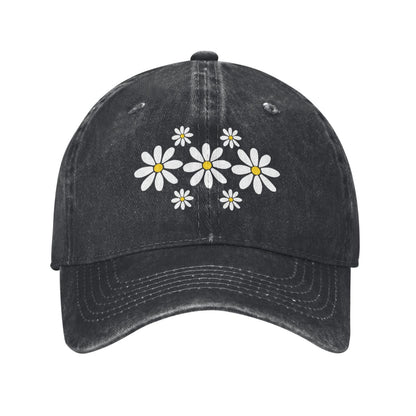 Daisy Print Printed unisex baseball cap adjustable cap outdoor sun hats trucker hat