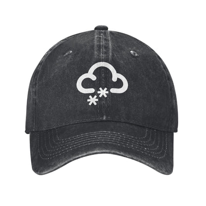 Weather Symbol Snowing Printed unisex baseball cap adjustable cap outdoor sun hats trucker hat