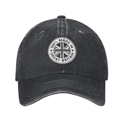 Made In The UK GB British Birth Baby Printed unisex baseball cap adjustable cap outdoor sun hats trucker hat