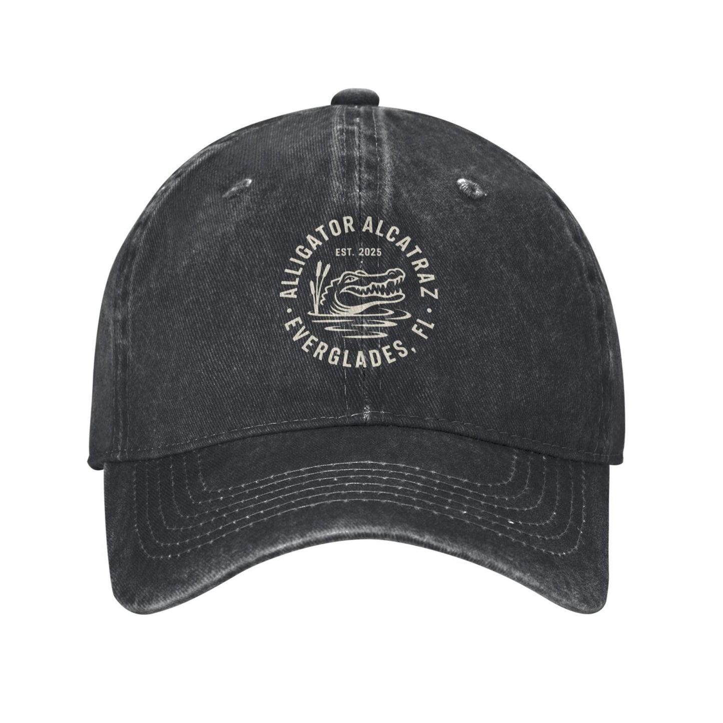 Alligator Alcatraz Everglades Fl Printed unisex baseball cap outdoor hats adjustable cap trucker gift hat