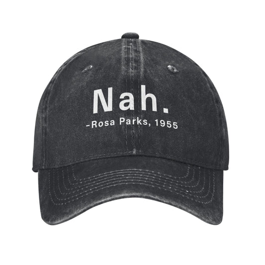 Nah. Rosa Parks, 1955 Printed unisex baseball cap adjustable cap outdoor sun hats trucker hat