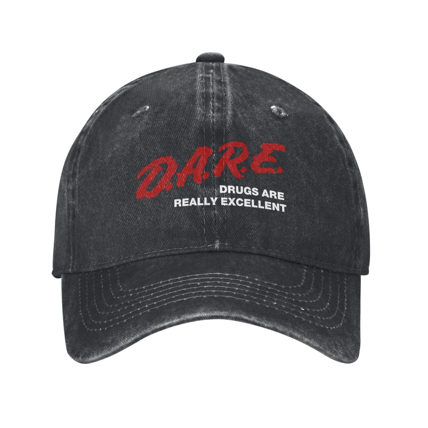 DARE Drugs Are Really Excellent Printed unisex baseball cap adjustable cap outdoor sun hats trucker hat