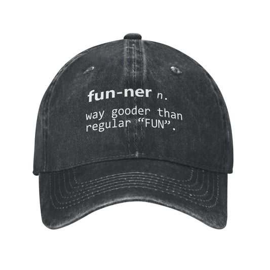 Fun -ner WAY Gooder Than Regular FUN Printed unisex baseball cap adjustable cap outdoor sun hats trucker hat
