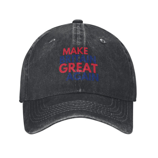 MAKE BRITAIN GREAT AGAIN Sticker Printed unisex baseball cap adjustable cap outdoor trucker hat veterans Gifts