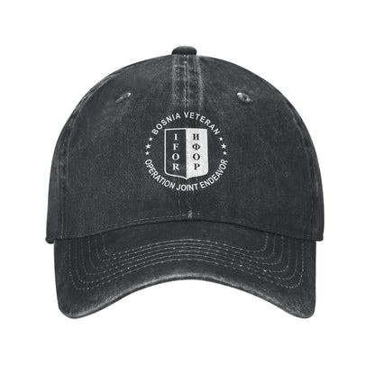 Bosnia Veteran Printed unisex baseball cap adjustable cap outdoor sun hats trucker hat