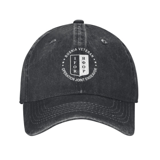 Bosnia Veteran Printed unisex baseball cap adjustable cap outdoor sun hats trucker hat