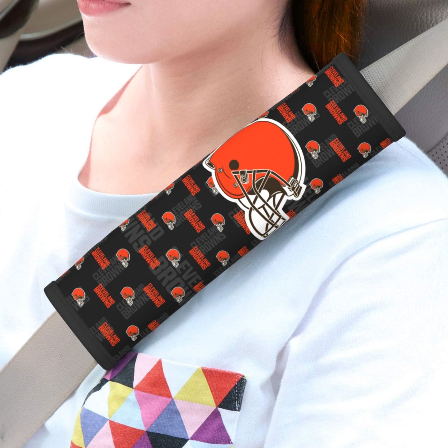 Cleveland Browns personalized seat belt protective cover Car seat belt protective cover
