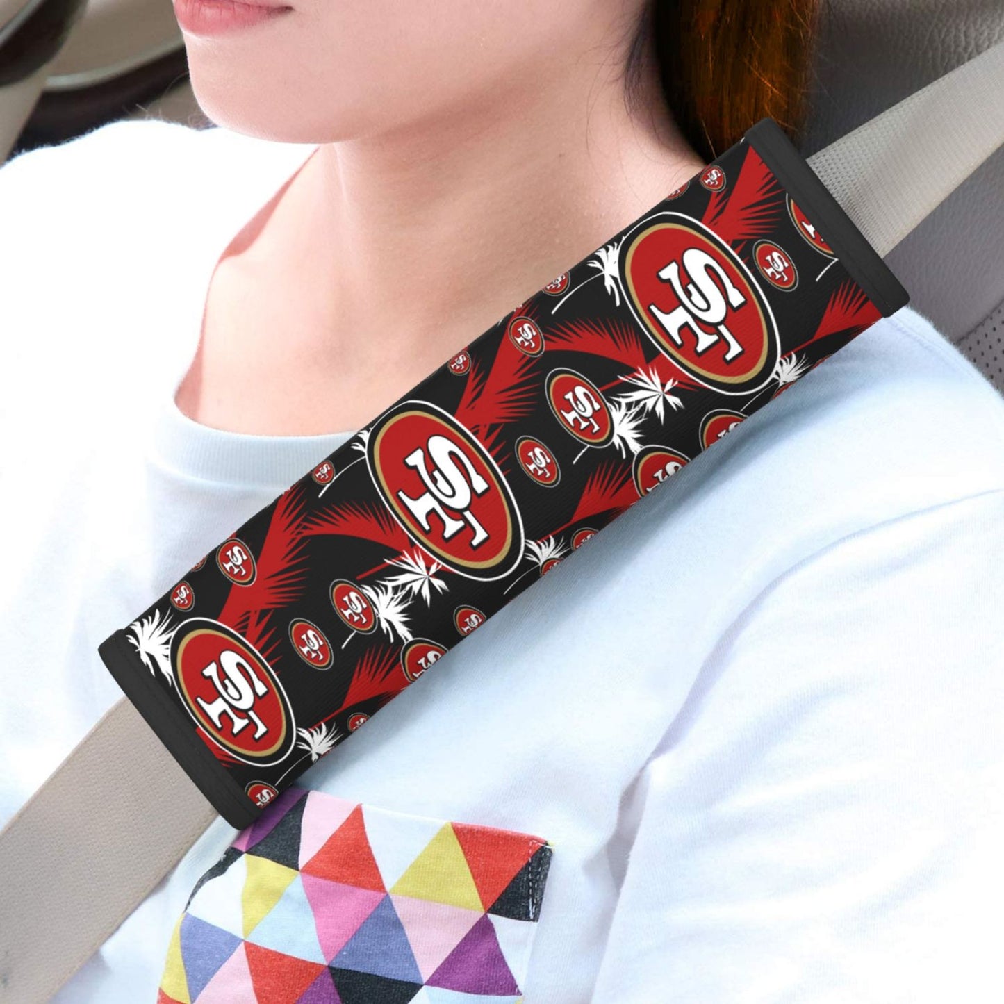 San Francisco 49ers Adult seat belt protection cover Car seat belt protection cover