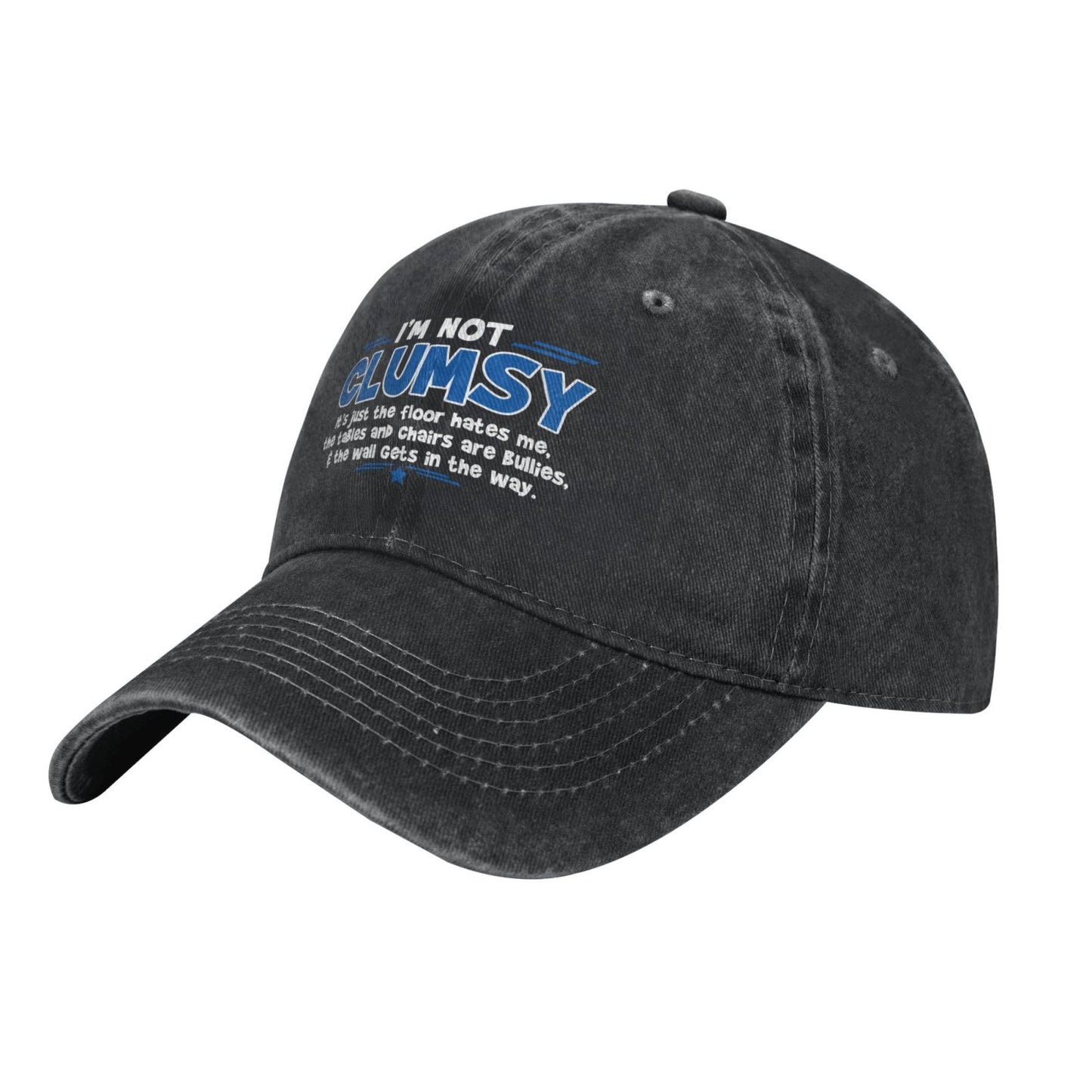 I'M NOT CLUMSY Printed unisex baseball cap adjustable cap outdoor sun hats trucker hat